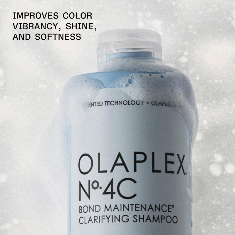Olaplex Nº.4C Bond Maintenance™ Clarifying Deep Cleansing Shampoo | Removes Damage Causing Impurities & Buildup | Helps Restore Color Vibrancy | For Coily, Curly, Straight, and Wavy, 8.5 Fl. Oz.