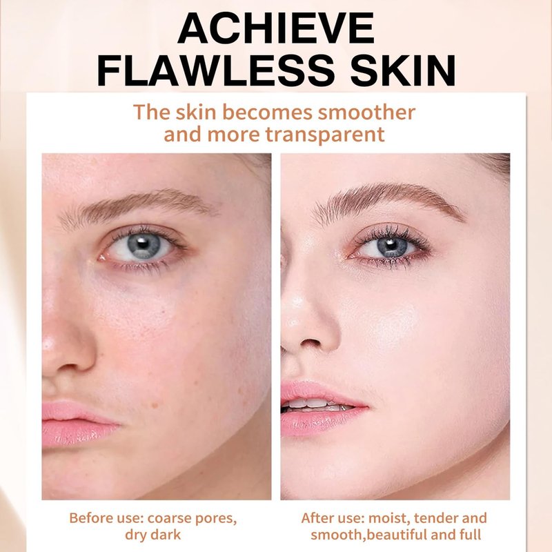 Color Changing Foundation Stick - 2 in 1 Korean Makeup with Brush | Moisturizing Full Coverage (Fair)