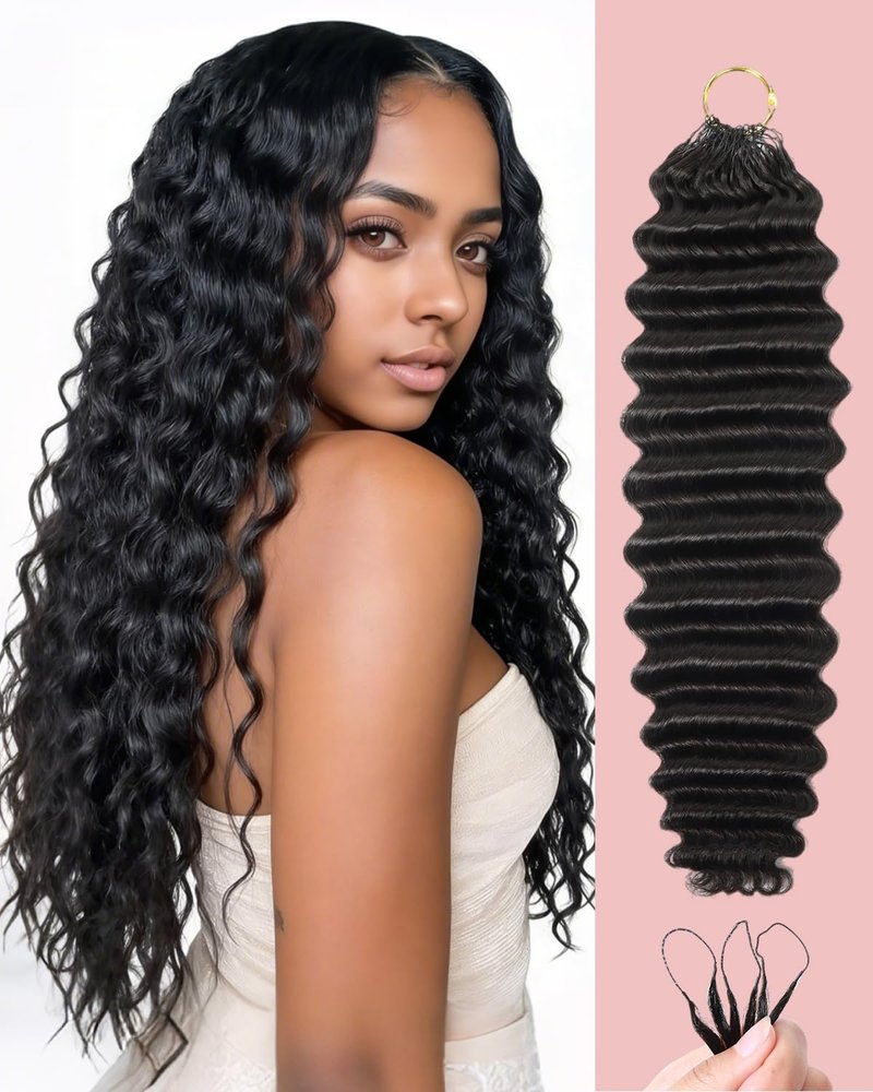 Human Crochet Hair for Black Women, 18 Inch Feather Human Hair Crochet Extensions 55g 40 Strands, Miracle Knots Hair Bundles, Soft Lightweight Deep Wave Texture for Protective Styles