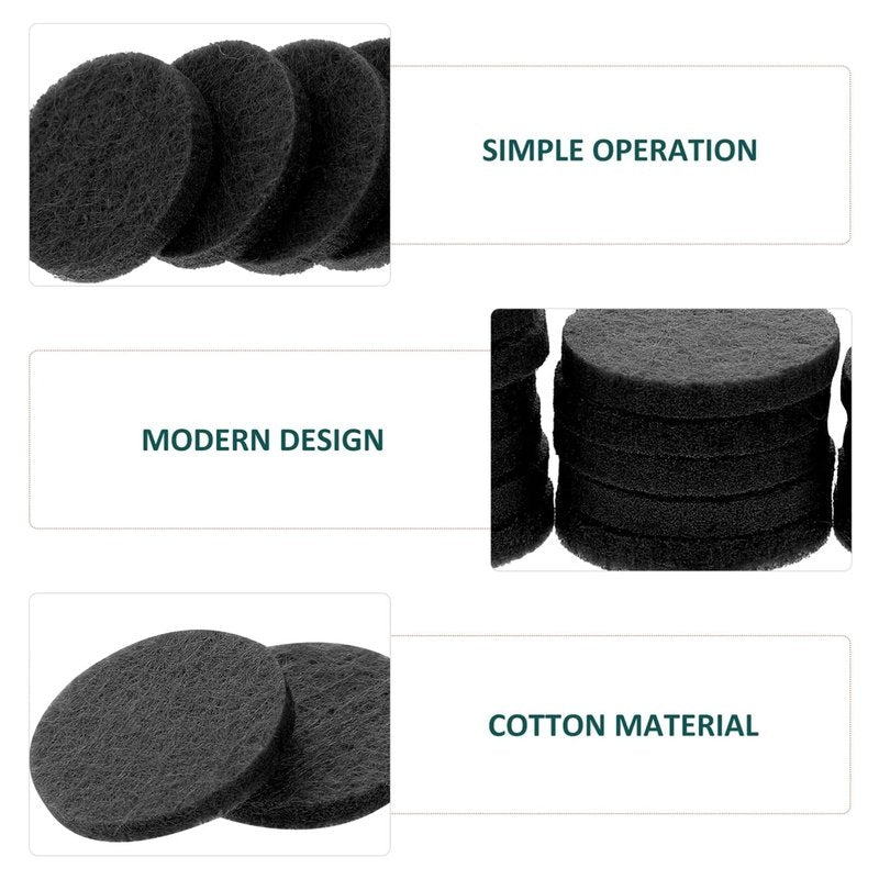 GLEAVI Aromatherapy Diffuser Refill Pads 100Pcs Cotton Essential Oil Diffuser Pads for Vent Clip Necklace Air Freshener Replacement 0.86X0.86X0.11In