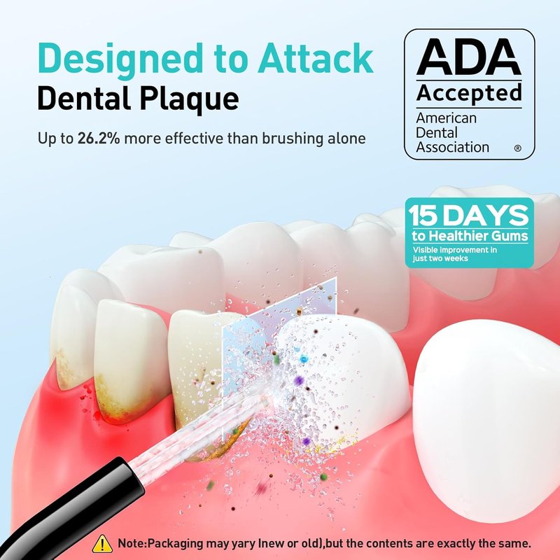 COSLUS Water Dental Flosser Teeth Pick C20: ADA Accepted, Portable Cordless Oral Irrigator 300ML Rechargeable Travel Irrigation Cleaner IPX7 Waterproof Electric Flossing Machine for Teeth, Black
