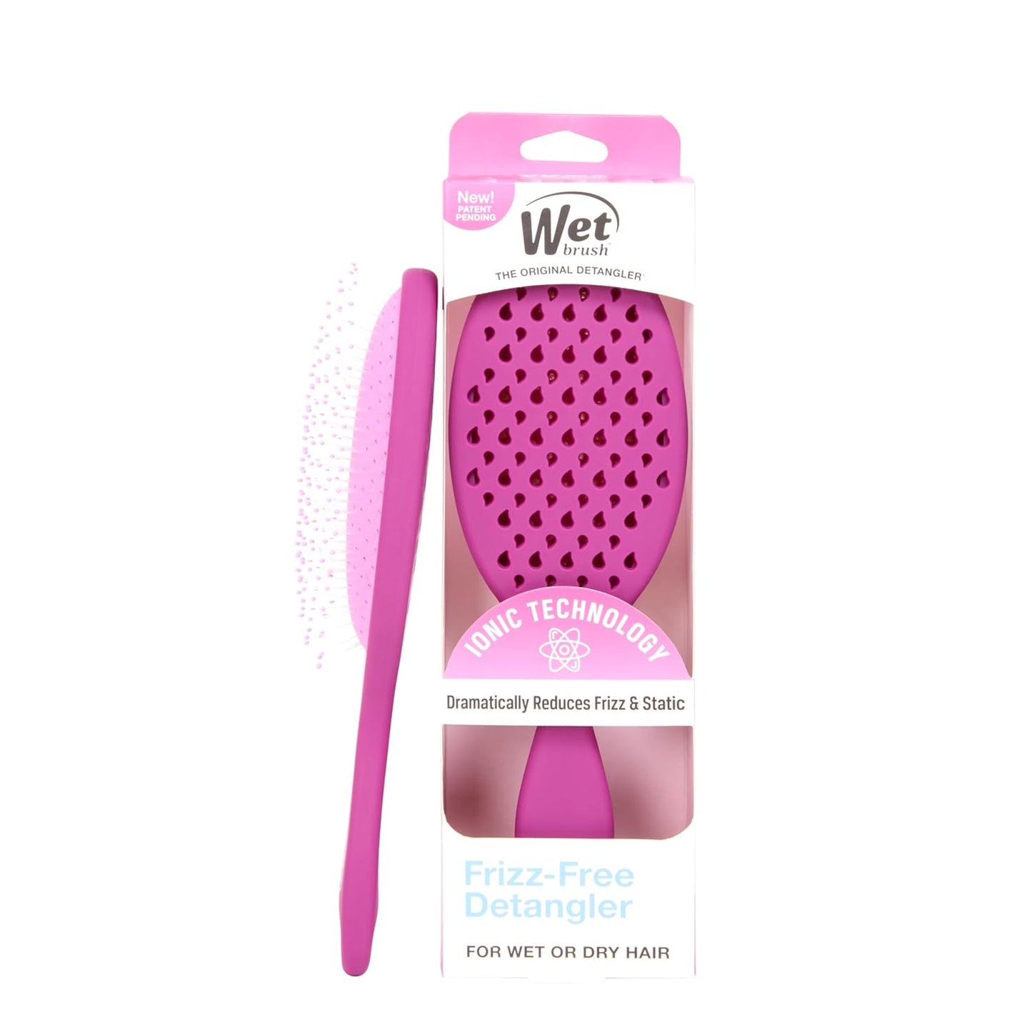 Wet Brush Frizz-Free Detangler Brush - Ionic Technology for Smooth, Frizz Control | Purple, All Hair Types