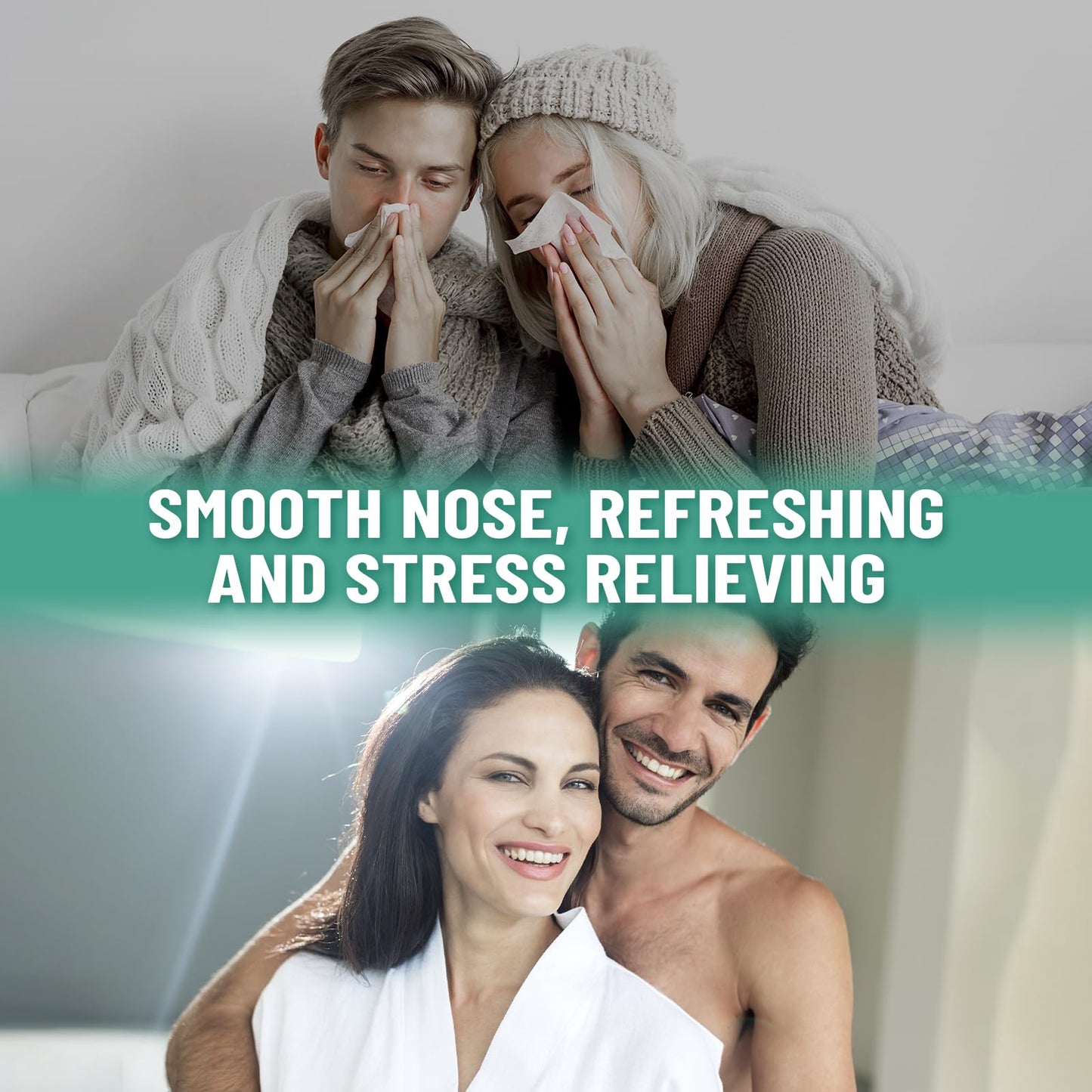 Shower Steamers Aromatherapy Gifts for Women & Men, Fathers Day Gift for Dad Husband from Wife Daughter, 8-Pack Shower Bombs Eucalyptus & Mint Essential Oil, Relaxation & Self Care