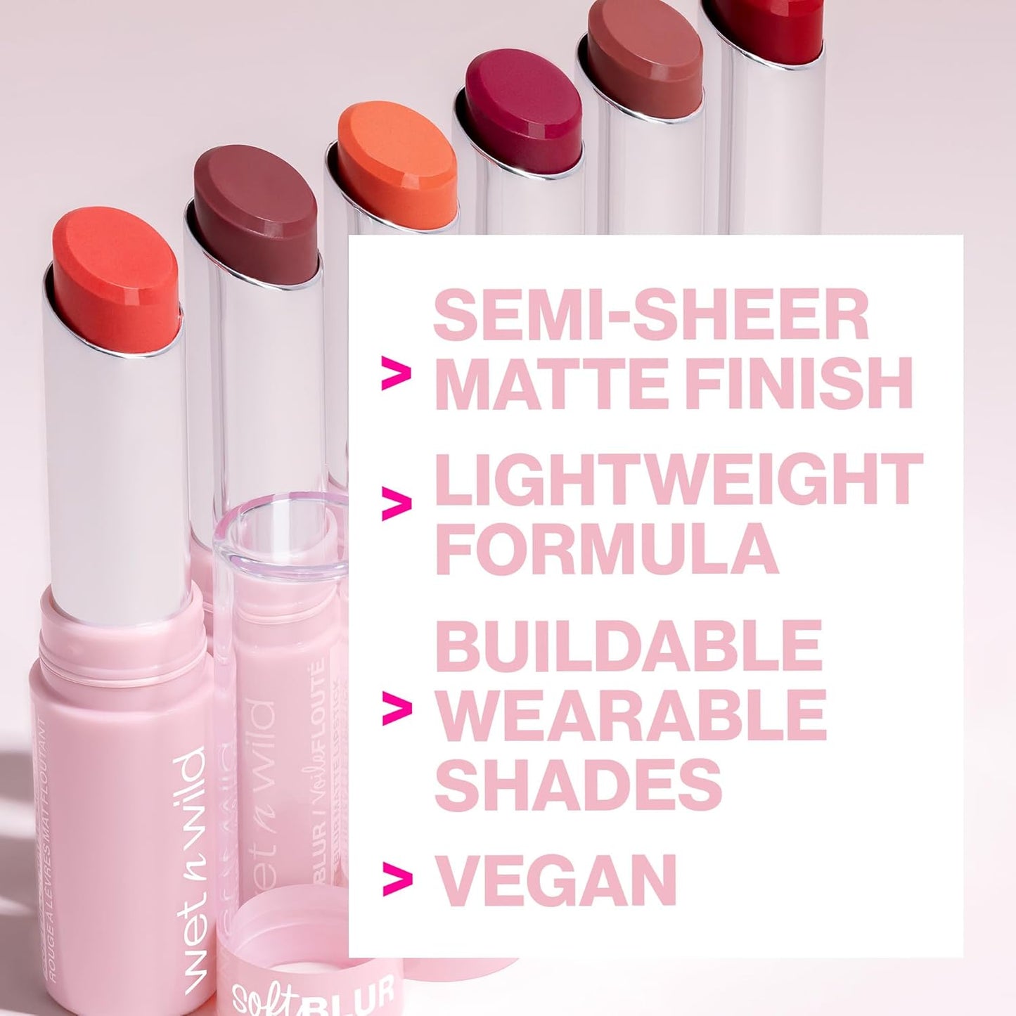 Wet n Wild Soft Blur Matte Lipstick - Velvety Semi-Sheer Color, Comfortable Wear | Apricot Smoothie