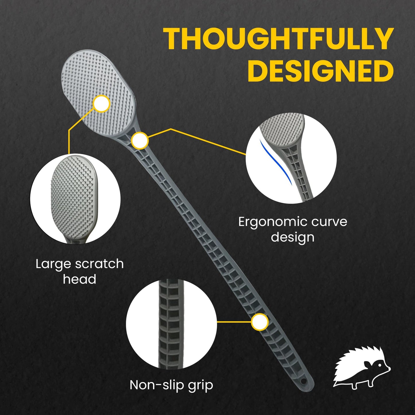 The Ultimate Back Scratcher, Scalp Massager, Back Massager & Exfoliator Large Scratch Surface, Gifts for Men Women, Itch & Sunburn Reliever - an All Body Scratcher Gives a Deep Soothing Scratch