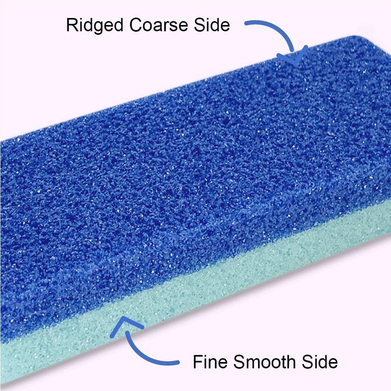 Foot Exfoliator File Scrubber - Callus Remover Pedicure Tool | 2-Pack Salon Quality Pads for Men & Women