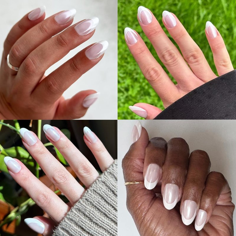 Olive & June Press-On Nails - Instant Mani Set with 42 Non-Toxic, Long-Lasting Designs | Spring Flowers & Patterns | Medium Oval