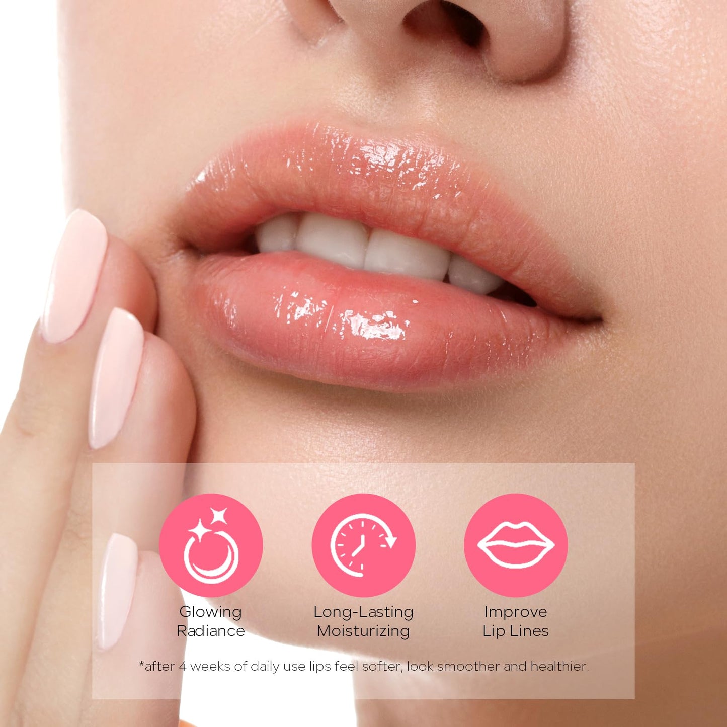 FREEORR Hydrating Glaze Lip Balm with Hyaluronic Acid, Moisturizing Shine Lipstick, Sheer Glow Tint with 24HR Hydration, Daily Lips Moisturizer for Softer Smoother Lips