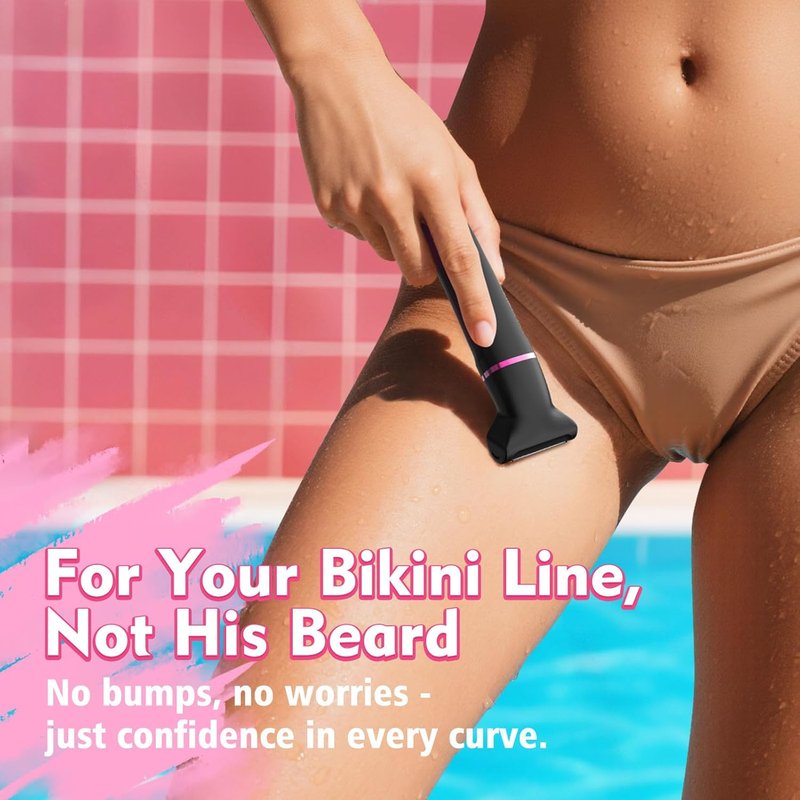 Bikini Trimmer for Women - Waterproof Electric Foil Shaver for Smooth Shaving | Rechargeable, Painless Body & Face Care