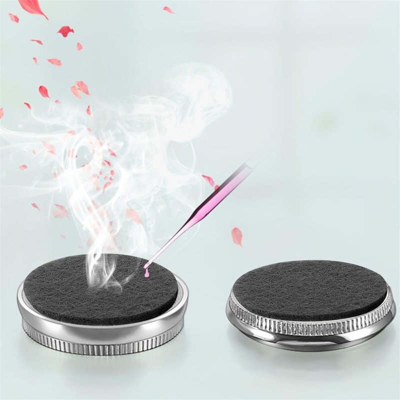 GLEAVI Aromatherapy Diffuser Refill Pads 100Pcs Cotton Essential Oil Diffuser Pads for Vent Clip Necklace Air Freshener Replacement 0.86X0.86X0.11In