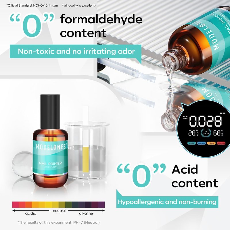 Modelones Nail Dehydrator & Primer Kit | 15ml Acid-Free Base Coat + 6 Brown Gel Polishes
