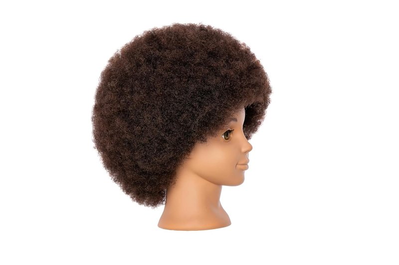 Skiennix Mannequin Head - Authentic Human Hair for Girls' Hair Styling Practice | Includes Clamp Holder