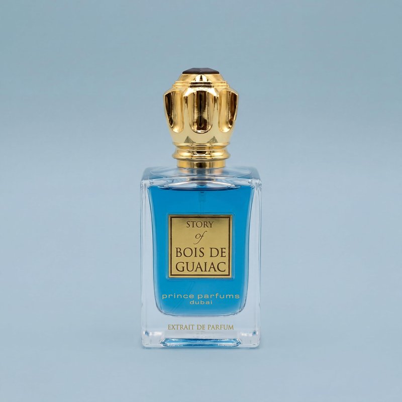 Prince Parfums Dubai - Story of Bois De Guaiac For Men - 3.4 Ounces - Extrait de Parfum - Exquisite Luxury Fragrance Exotic Woods, Amber, Citrus Notes - Refined Sophisticated Scent