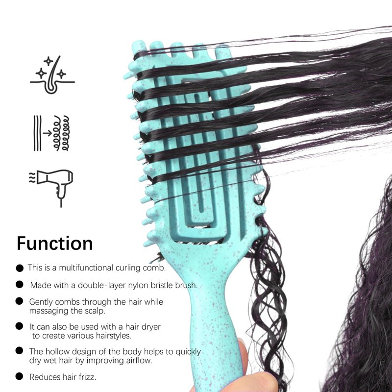 LushenBell Curl Defining Brush (Green)