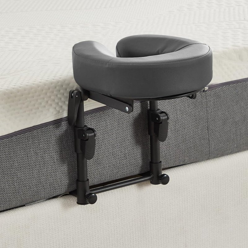 HoMove Massage Headrest for Bed, Adjustable Massage Face Cradle at Home, Portable Bed Massage Head Holder, Massage Table Head Rest for Salon Spa, Face Down Pillow After Eye Surgery, Dark Gray