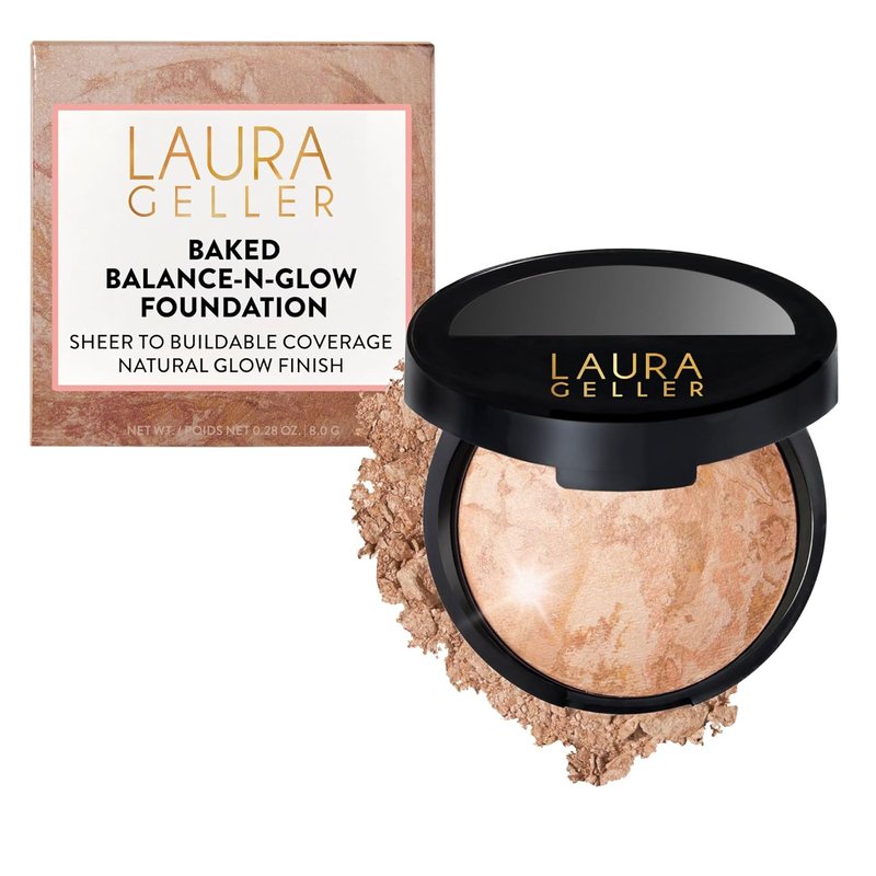 Laura Geller Baked Balance-N-Glow Foundation - Illuminating Sheer Coverage - Fair Shade | Satin Finish