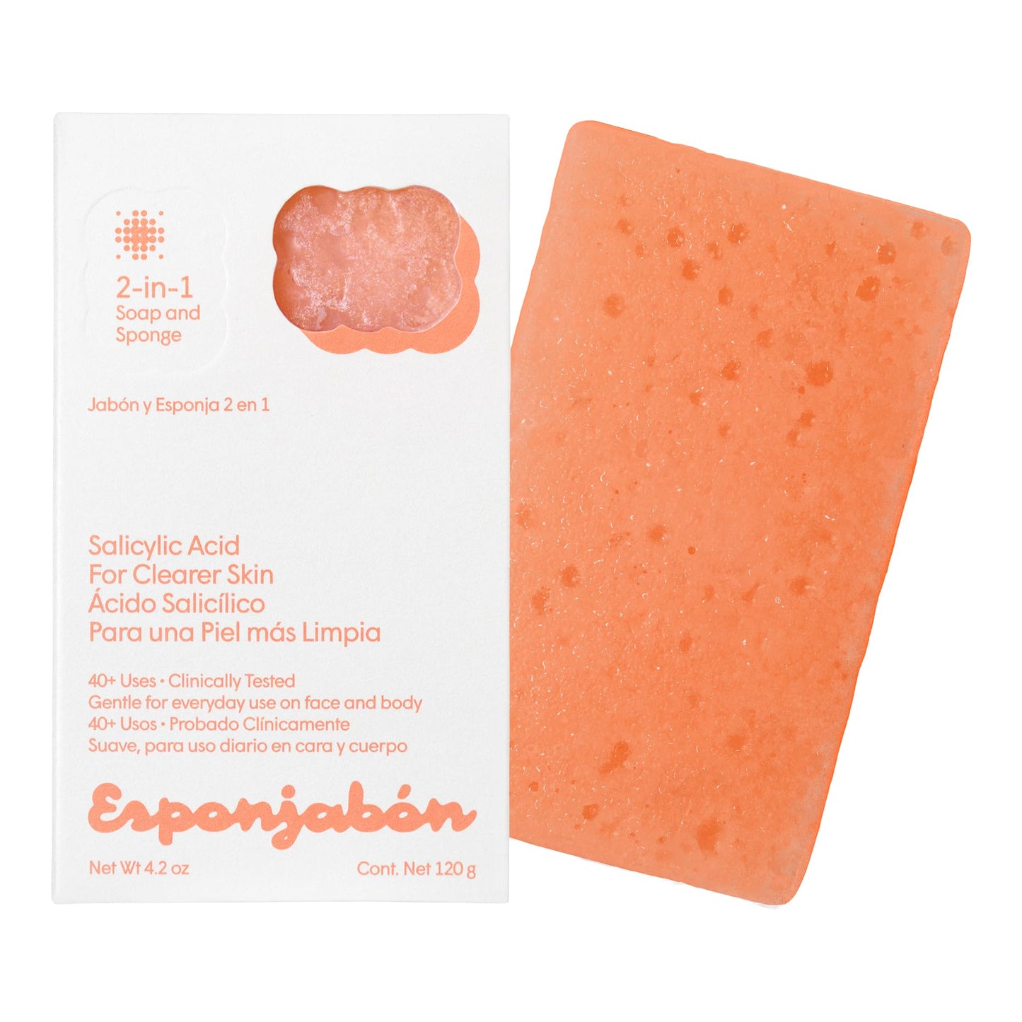T.Taio Esponjabon Pore-Cleansing Soap Sponge - Cleansing Shower Scrubber - Cleaning Bath Wash Scrub - Oil Removal - Massage & Lather Foot, Elbow, & Face - Bathroom Accessories (2-Pack)