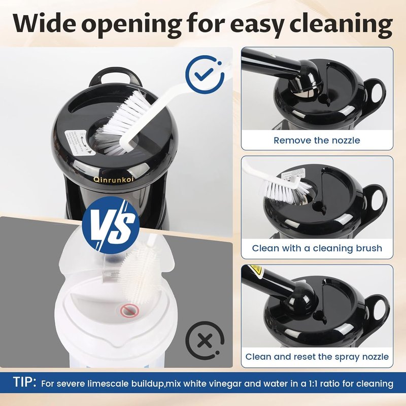 Hair Steamer | 2-in-1 Ozone Facial Steamer for Home & Salon - Portable Moisturizing Hydration