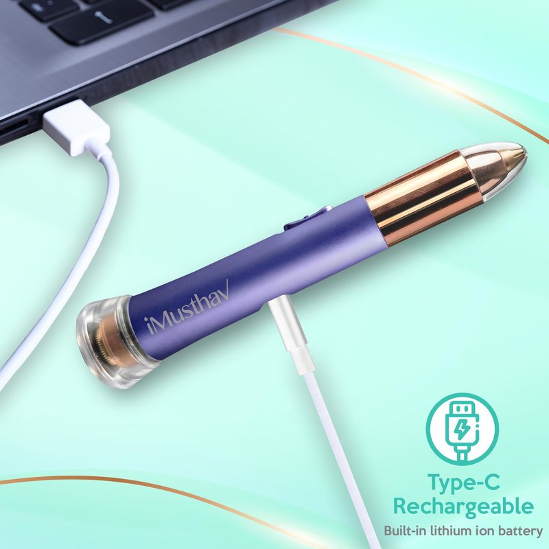 Nose Hair Trimmer for Women Men,Portable Eyebrow Trimmer with USB Rechargeable, Painless, Fast & Precise Flawless Remover & Epilator, 18K Gold-Plated, 360°Led Light Travel-Friendly Mini Trimmer