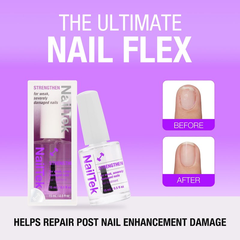 Nail Tek Formula 4 Xtra Nail Strengthener Polish – Protein-Enriched Repair Treatment for Weak & Damaged Nails, 0.5 fl oz