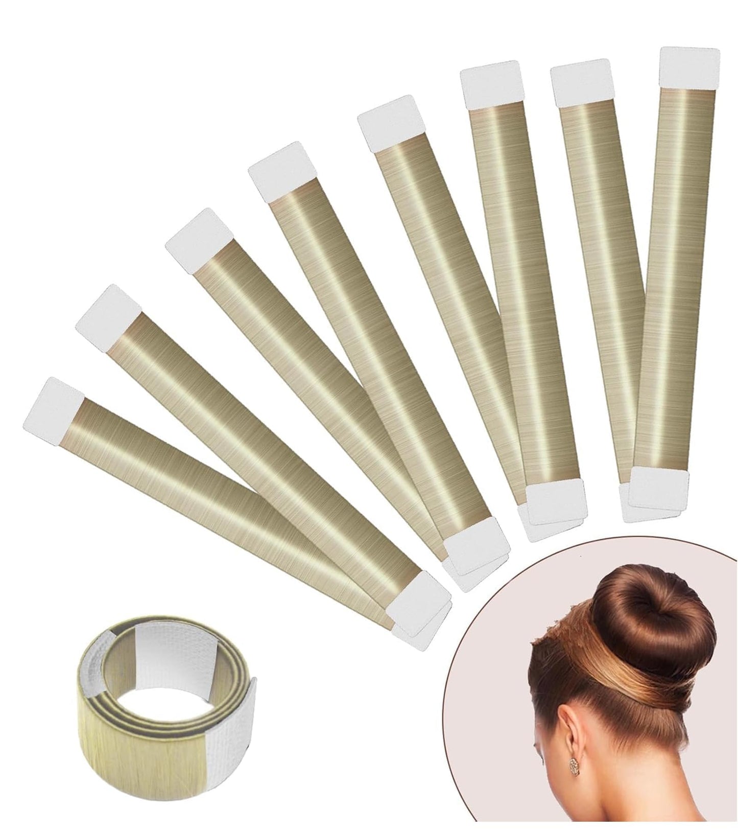 YANVIPERISK Hair Bun Maker 4 Pcs, Magic Donut for Kids & Women | DIY Shaper for Easy Ballerina Hairstyles | Donuts for Long Hair