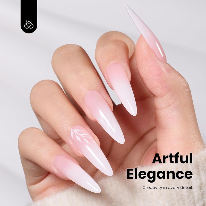 Beetles White Gel Polish - HEMA-Free High Gloss French Nail Polish | Summer Colors for 4th of July