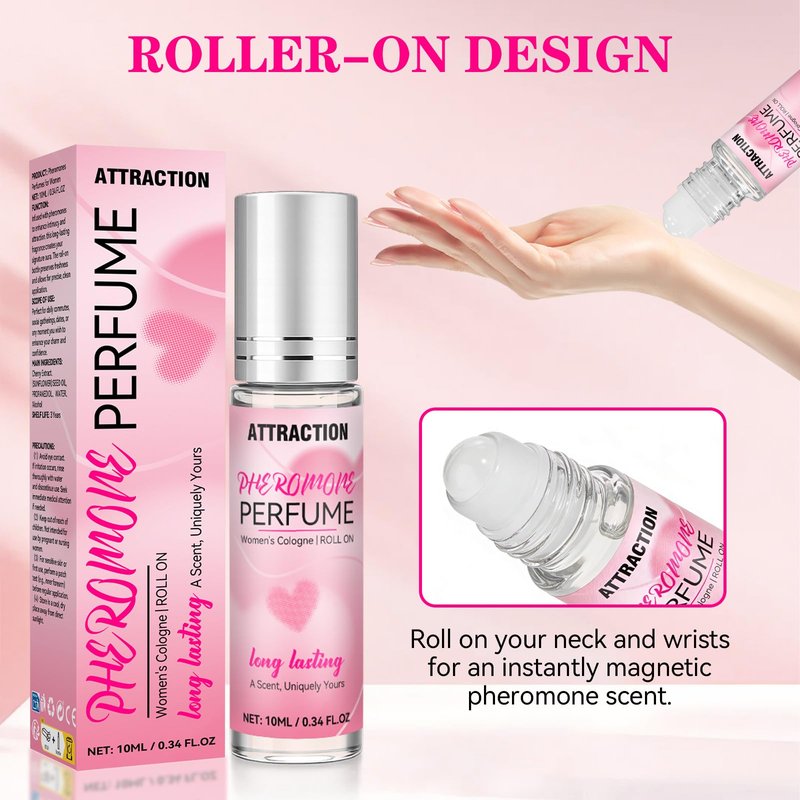 Bellisinno Pheromones Perfumes for Women, Long Lasting Roll on Perfume Oil, Natural Pheromones Fragrance, Portable Rollerball Cologne, 0.34 fl oz (10ml)