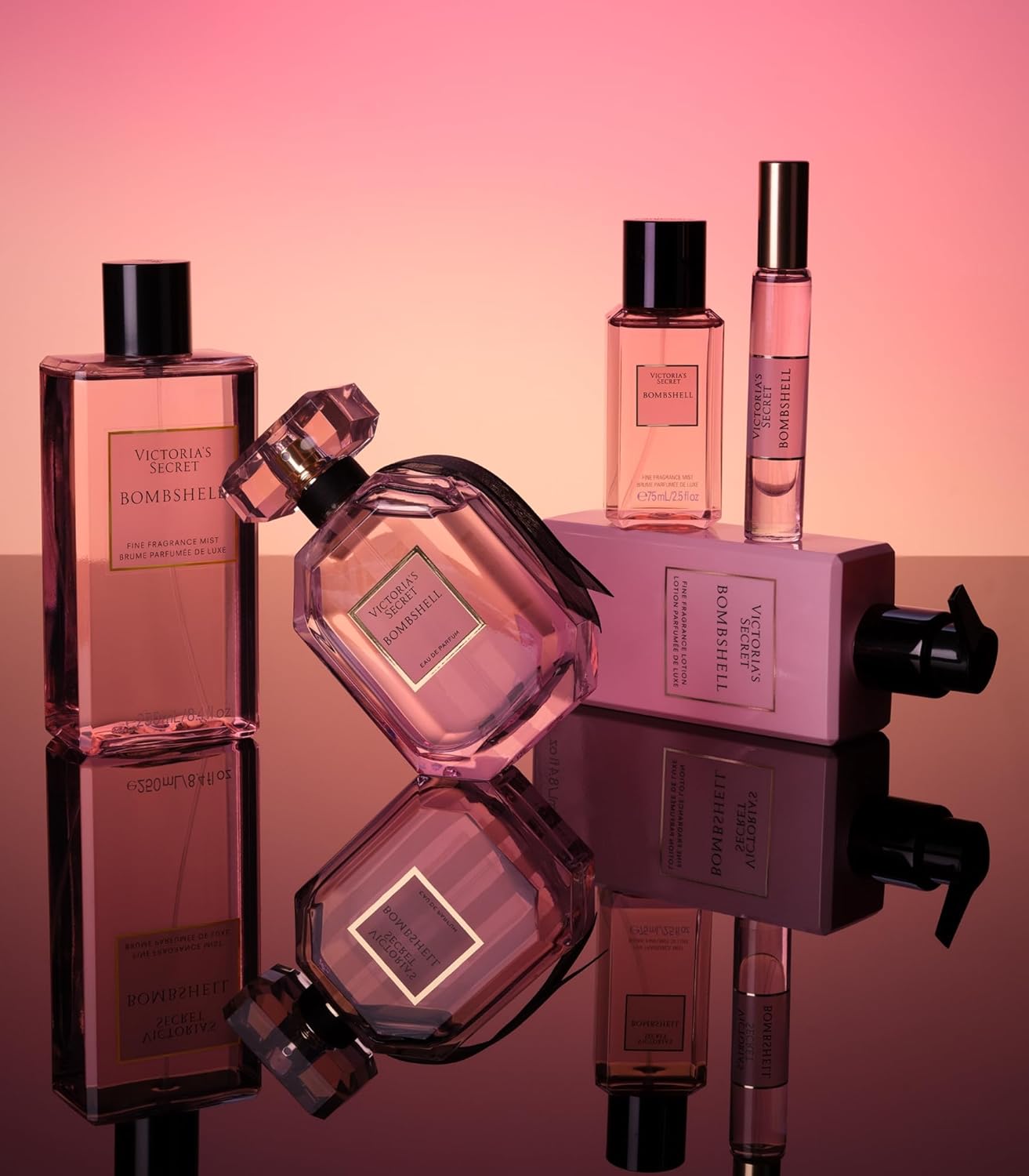 Victoria's Secret Bombshell Mini Fragrance Mist - Travel Size Body Spray with Passion Fruit, Peony & Vanilla Orchid (2.5 oz)