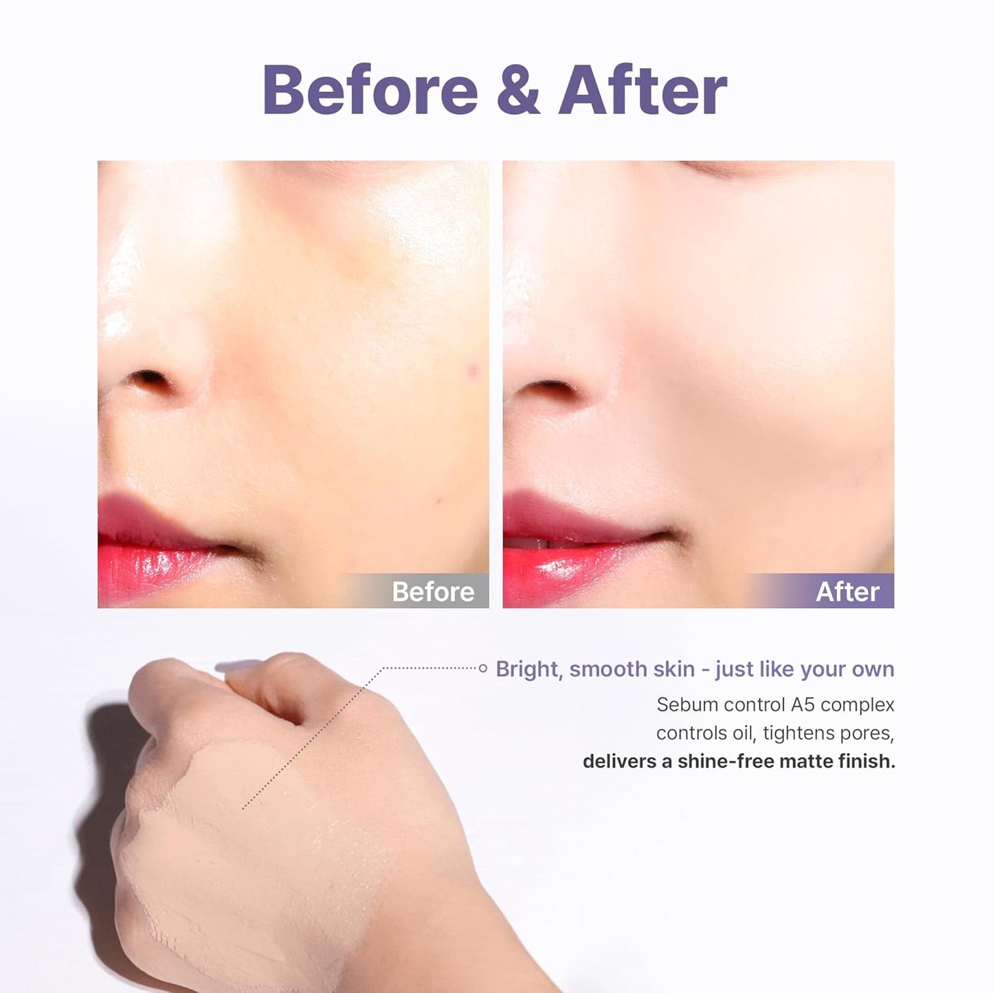 TROIAREUKE Aesthetic BB Cream A+ Formula - Lightweight Tinted Moisturizer for Oily Skin | 21 Beige, SPF50+ PA+++