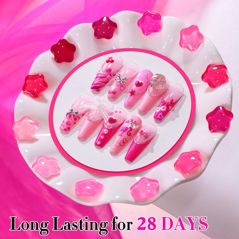 Double Rhythm 28Pcs 0.5Oz Gel Nail Polish Set Same Color Same Bottle Gel Polish Kit Nail Art Manicure Salon DIY at Home for Women