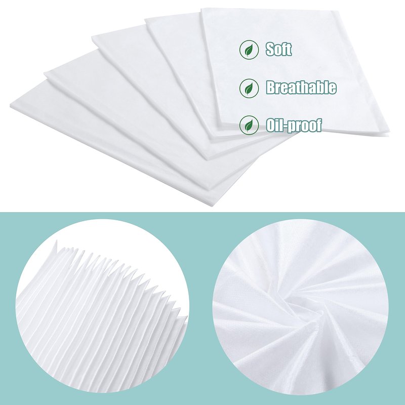 Disposable Bed Sheets for Massage Table 100 Pcs 31" x 71" Waterproof Massage Table Sheets Soft Non Woven Fabric SPA Massage Table Bed Cover Breathable for Beauty Tattoos Waxing Travel (White)
