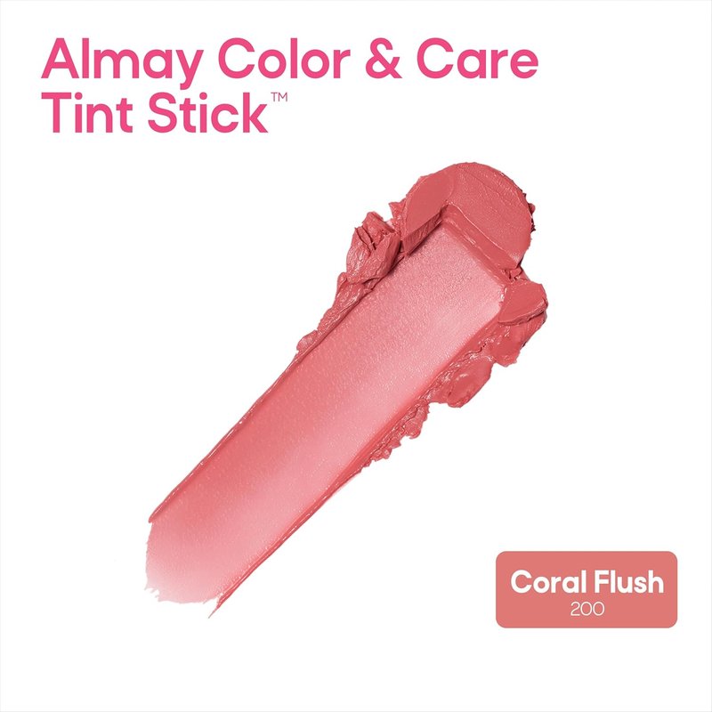 Almay Lip and Cheek Tint - Multi-Use Moisturizing Blush & Lip Color in Coral Flush, 0.25 oz