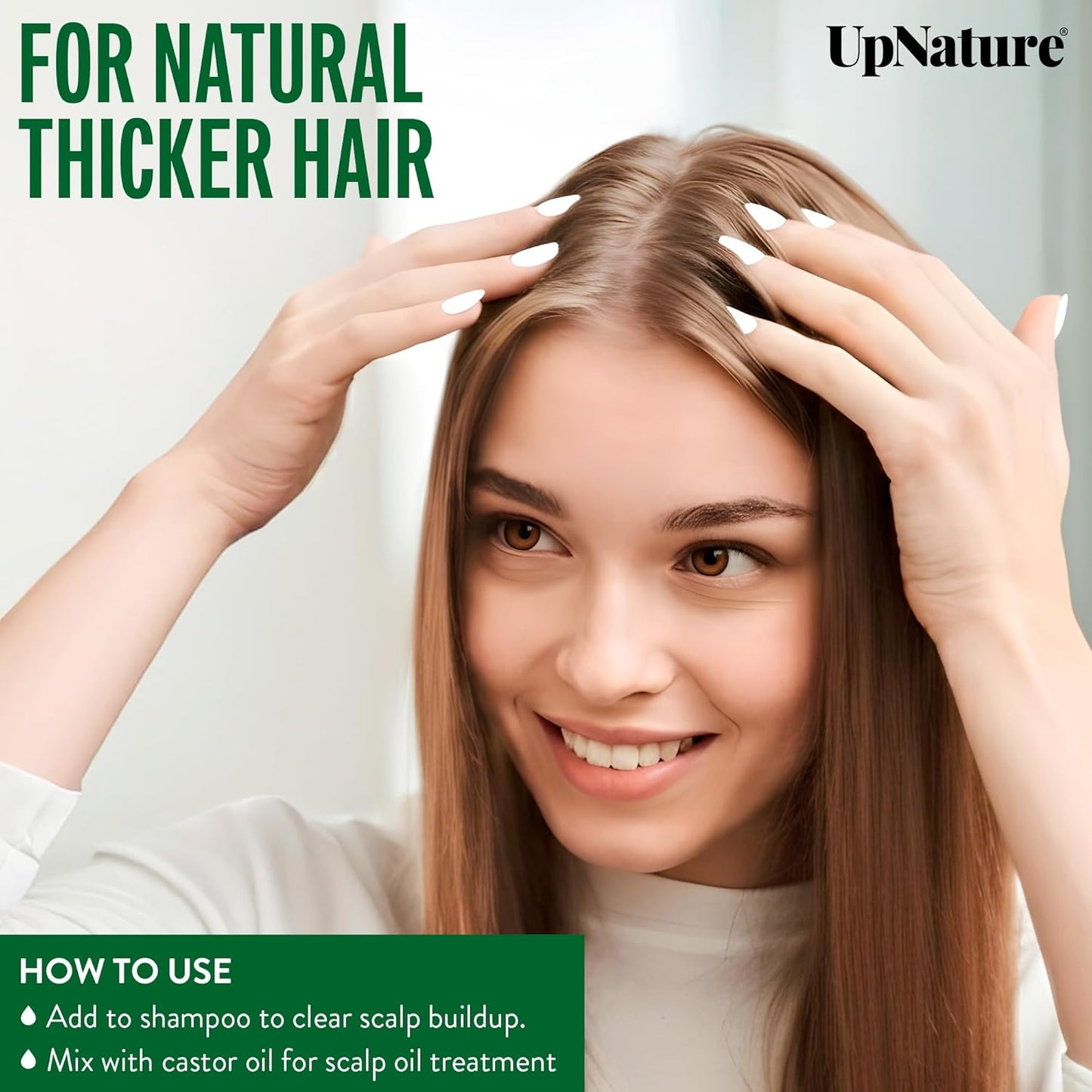 UpNature Tea Tree Oil - 100% Pure Organic Essential Oil for Skin, Hair & Scalp | 2oz