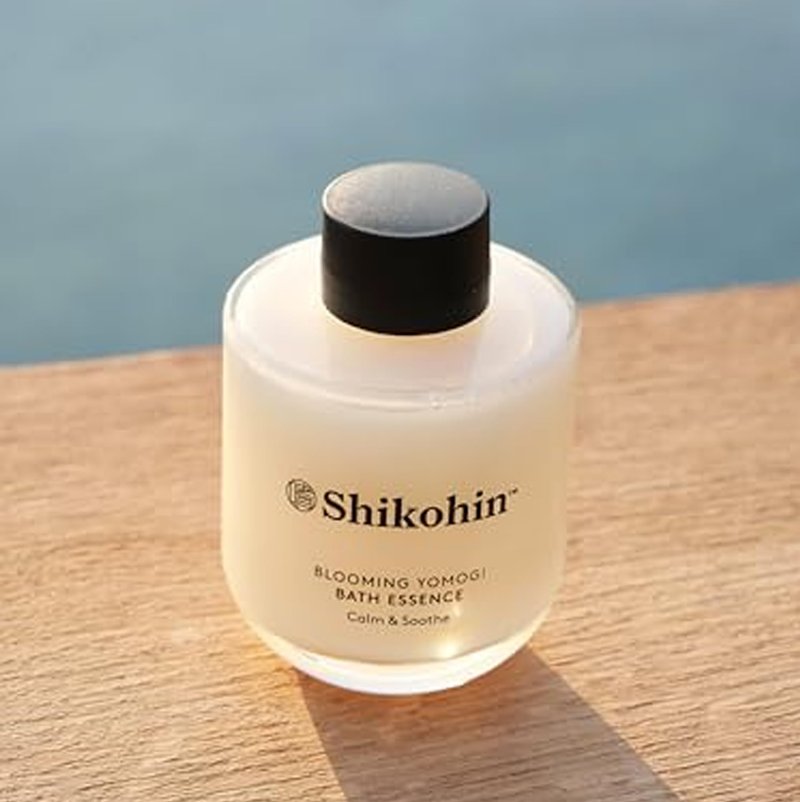 Blooming Yomogi Bath Essence: Milky Bath Oil with Yomogi Leaf, Camellia & Rice Bran - Natural Aromatherapy Soak - 100ml - Forest Bathing Scent - Vegan, Cruelty-Free