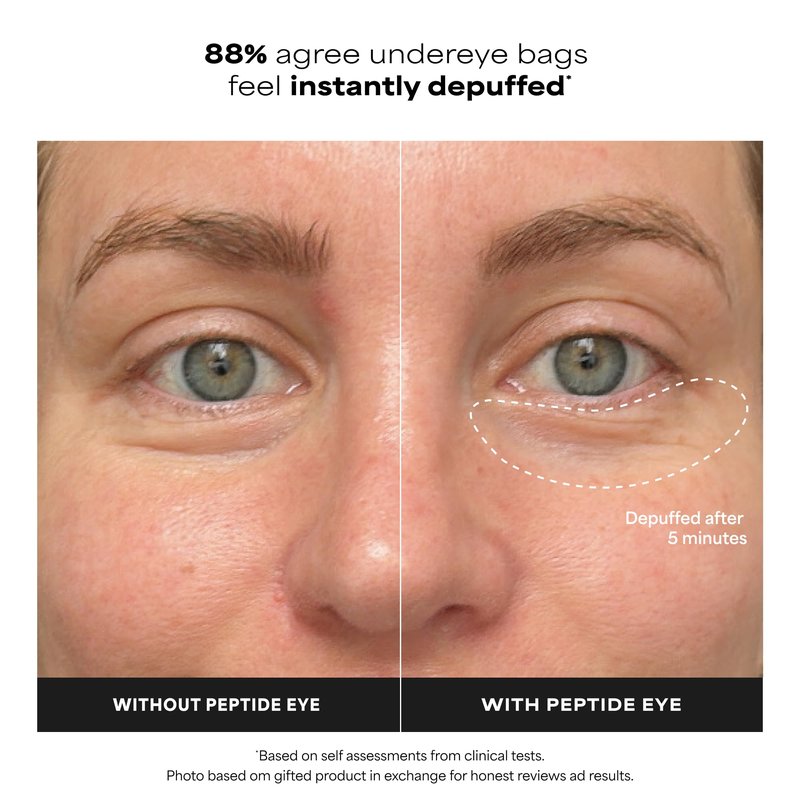 Paula's Choice Pro-Collagen Peptide Serum, Firming Eye Serum, All-in-One Eye Hydrating Treatment, Cooling Applicator Targets Puffiness, Smooths Fine Lines & Crow's Feet, Fragrance-Free, 0.5 Fl Oz