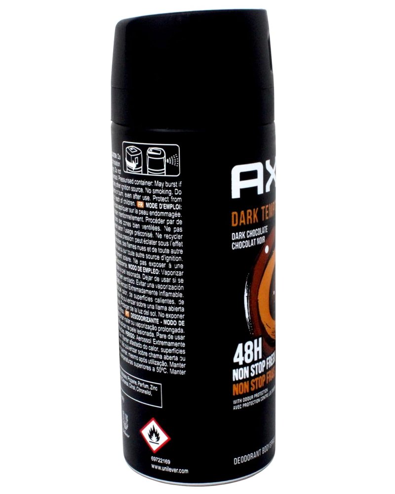 Axe Body Spray - Dark Temptation Deodorant for Long-Lasting Odor Protection | 5.1 oz, 4 Count
