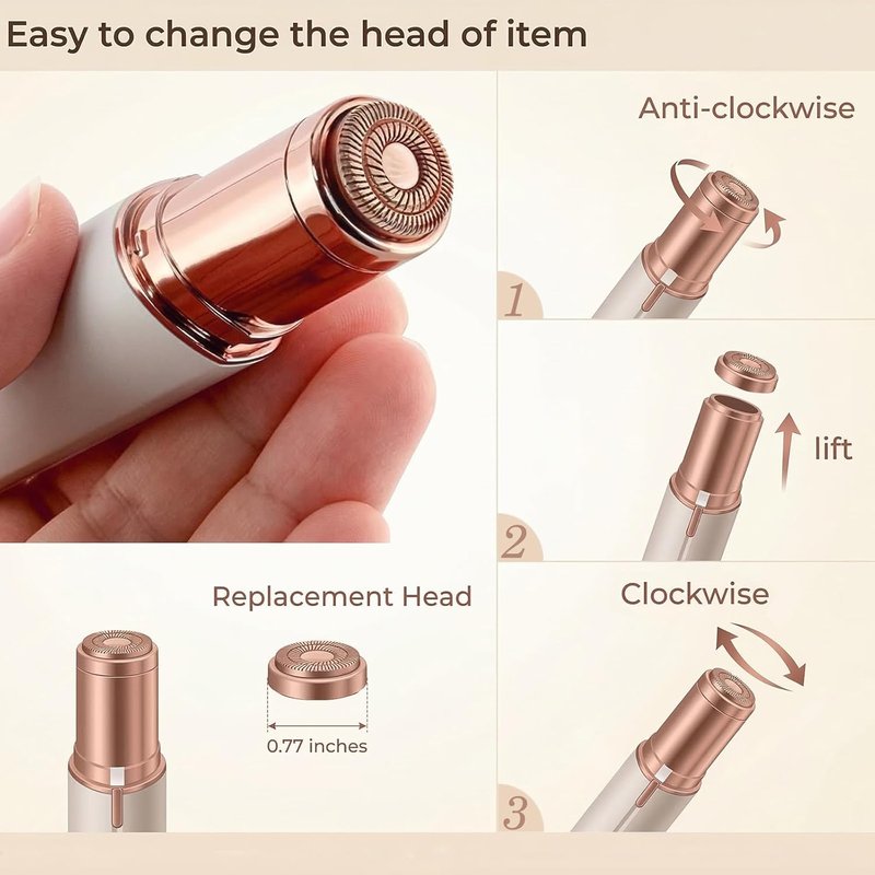 Flawless | Replacement Heads for Facial Hair Remover - Gen 2 Blades for Smooth Hair Removal