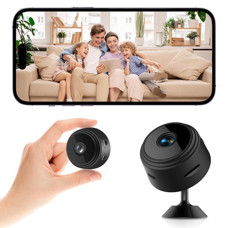 Honey Tour Small Pet Camera, Indoor WiFi 1080P Dog & Cat Security Camera Long Distance for Pets