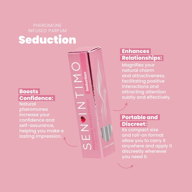 Sen Intimo Pheromones Parfum Roll-On for Women - Seduction Edition - Discreet, Long-Lasting Fragrance for Daily Confidence & Attraction -10ml