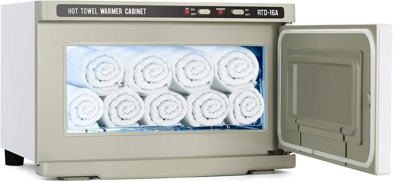 Skiennix Hot Towel Warmer - 16L Large Capacity Spa Cabinet with Fast Heating | Stainless Steel, White