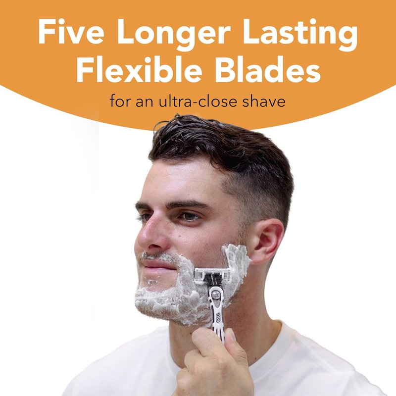 BIC Flex 5 Sensitive Men's Disposable Razors - 5-Blade Comfort, 5-Pack