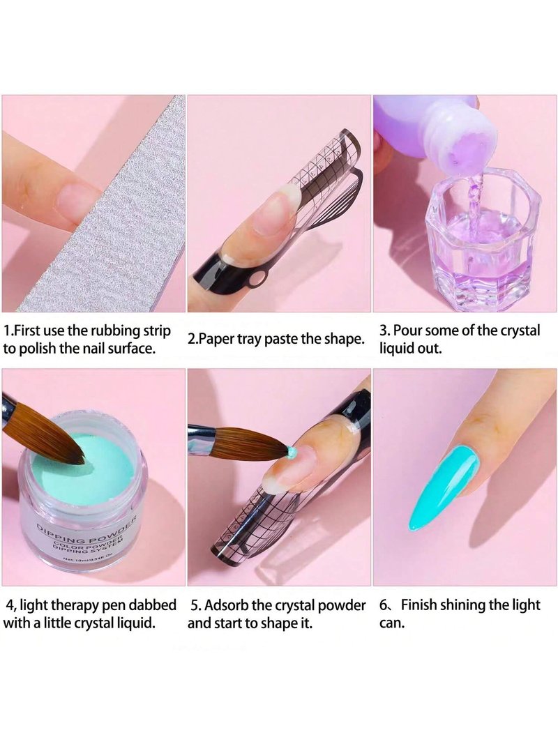 Acrylic Liquid Monomer with a brush and a cup, Non-Yellowing Acrylic Nail Monomer Liquid for DIY Home & Nail Salon Use (set1)