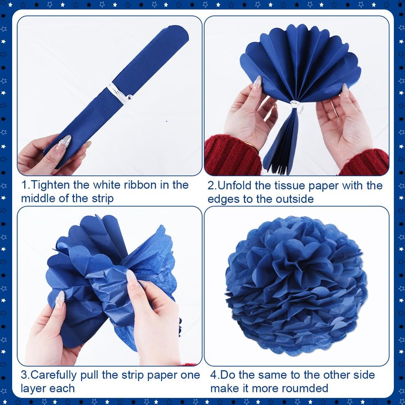 Graduation Decorations 2026 Blue Class of 2026 Congrats Grad Backdrop Door Banner Tablecloth Balloons Cake Topper Honeycombs Hanging Swirls for Graduation Party and High School College Celebrations