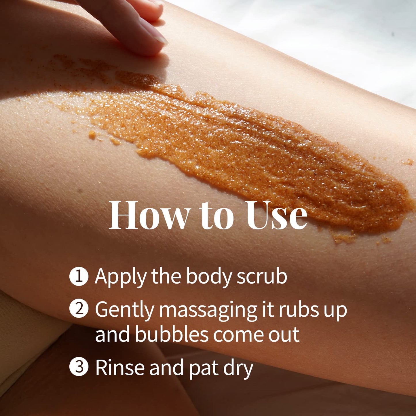 PLU Original Korean Walnut Body Scrub Polish - White Musk - Exfoliating & Hydrating Glow for Smooth, Radiant Skin Texture - Soft Musk Scent, 7.05 oz.