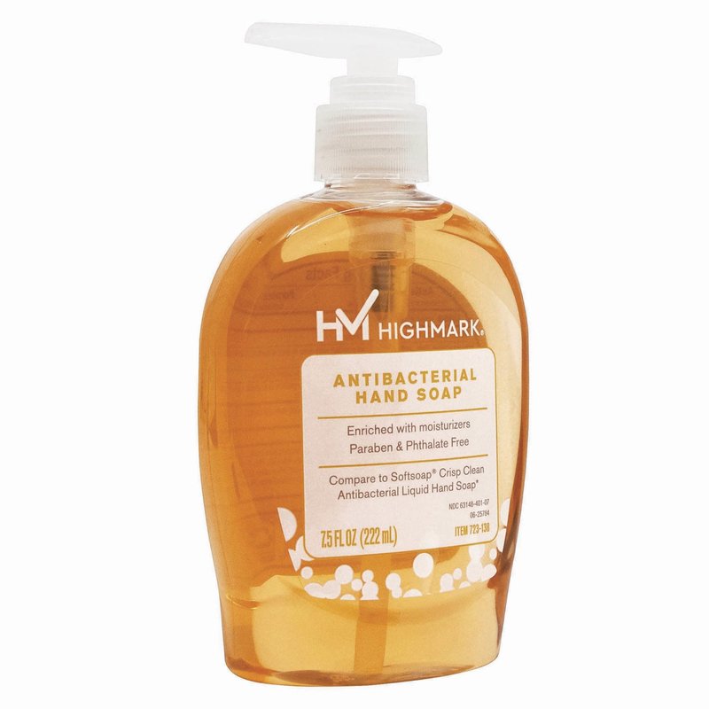 Highmark® Liquid Hand Soap, Clean Scent, 7.5 Oz, Orange, Case Of 6 Bottles