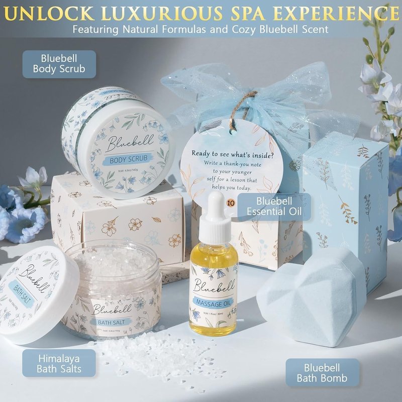 Luxury Self-Care Bath Set - 10 PCS Spa Gift Basket for Women & Teen Girls | Perfect Birthday & Mother's Day Gift