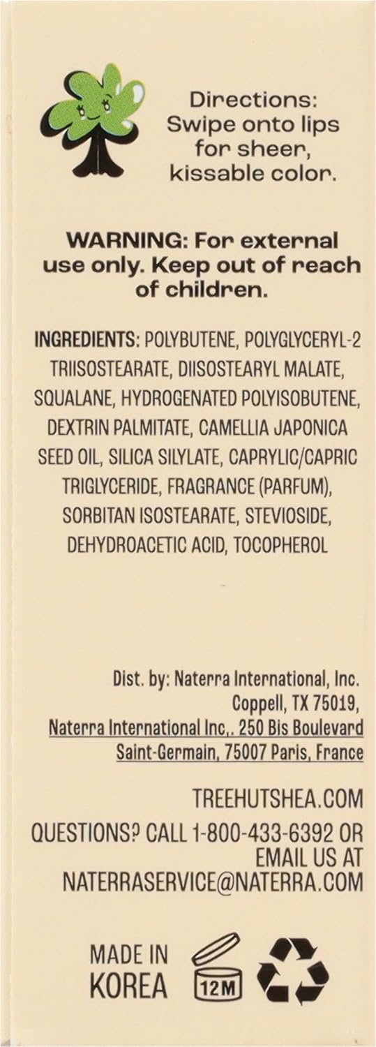 Tree Hut Vanilla Lip Oil - Non-Sticky Hydrating Gloss with Vitamin E & Squalane | 0.11 fl oz