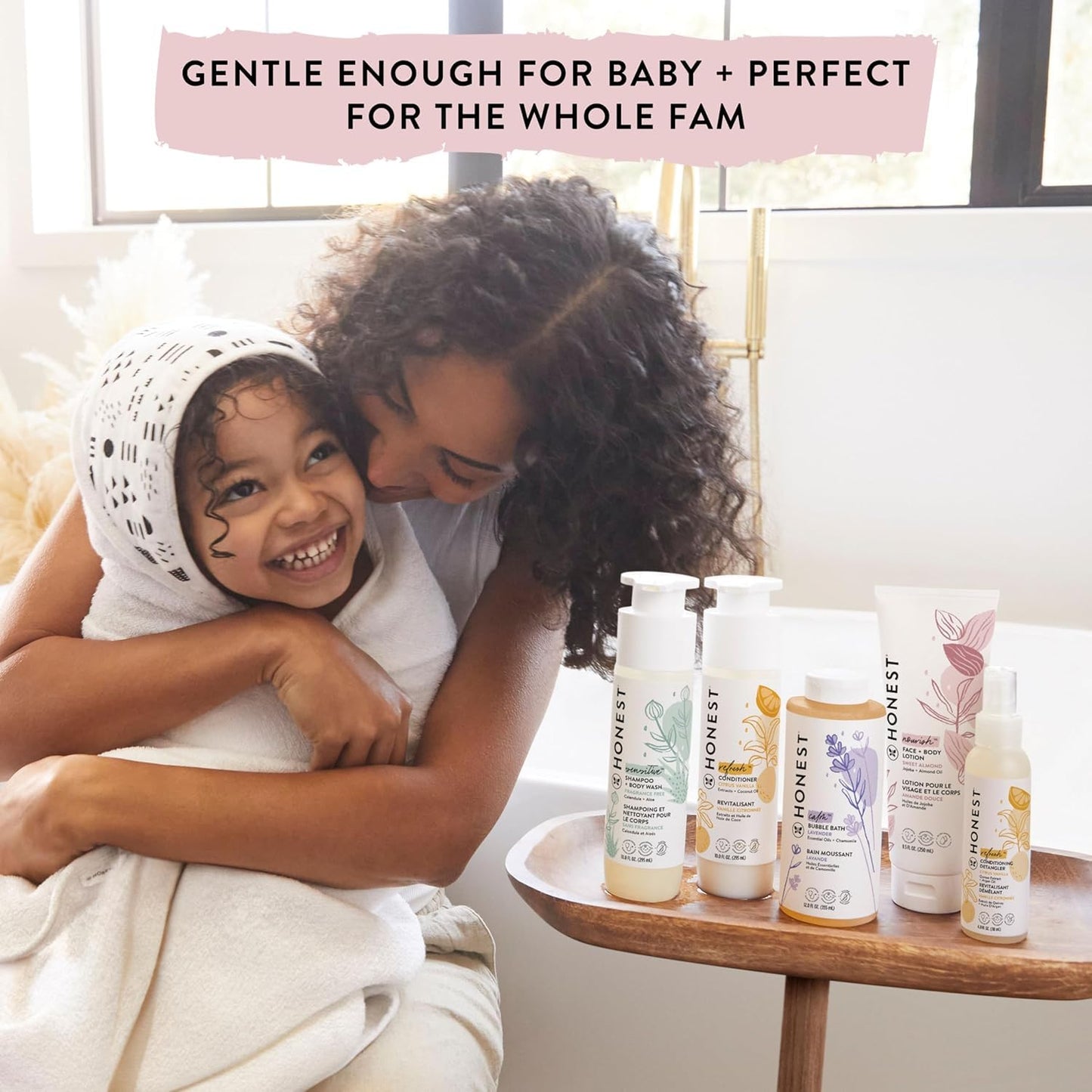 The Honest Company Fragrance-Free Conditioning Hair Detangler Tear-Free Hypoallergenic Leave-In Conditioner and Fortifying Spray for Sensitive Skin 4 fl oz