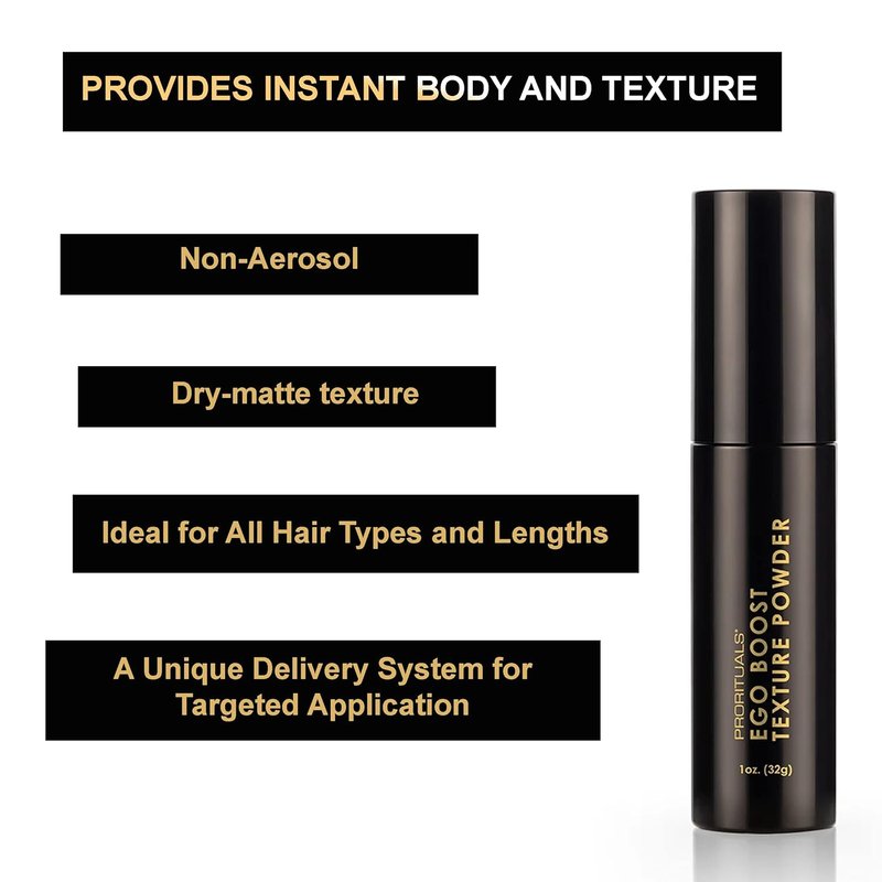 Ego Boost Texture Powder - Unisex Texturizing Hair Styling Powder for Instant Volume & Fuller Hair | 1 oz