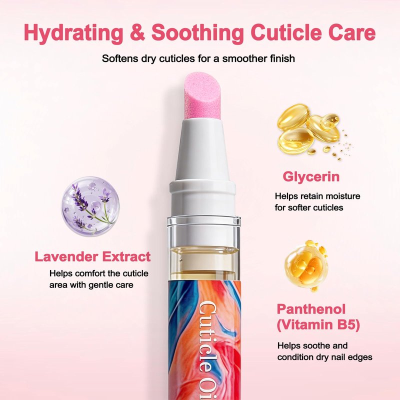Ceramic Cuticle Pen- Polishes and Moisturizes Dry Cuticles, Instantly Removing Dead Skin and Leaving Nails Cleaner and Shinier